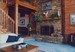 Jim Barna log homes, Fireplace