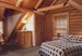 Jim Barna log home, bedroom