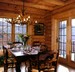 Jim Barna log home, dinning room