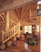 Jim Barna Log Homes, Custom Stairs