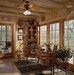 Jim Barna log homes, livingroom